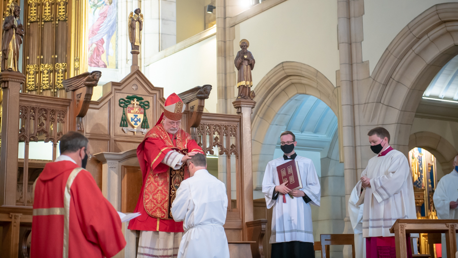 ordained James Aitchison as a Permanent Deacon 