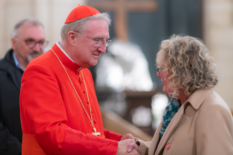 Cardinal Roche spent time meeting and greeting