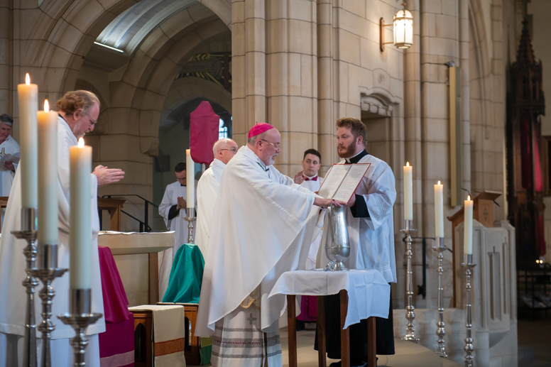 Bishop Marcus blessed three oils