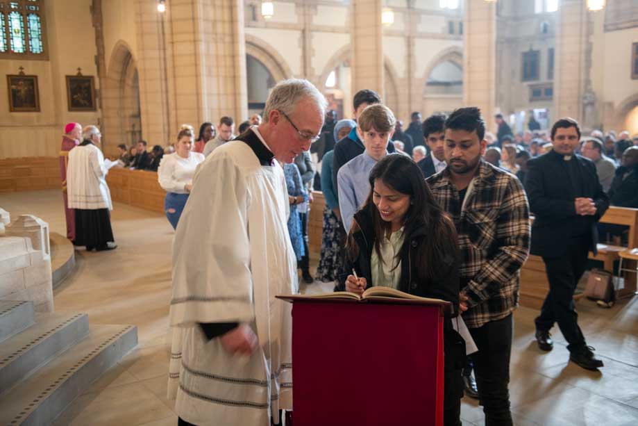 Signing the Book of the Elect