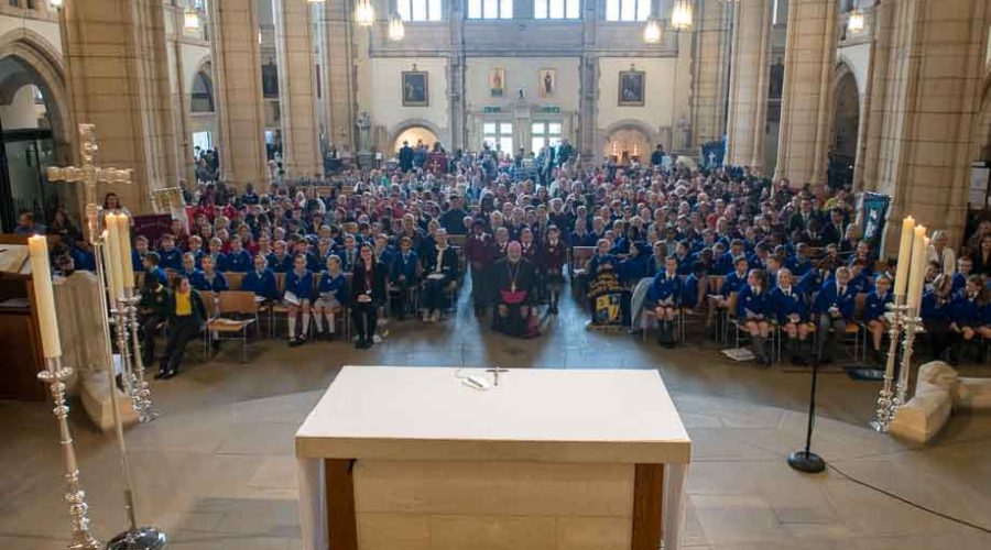 Mass for Mini Vinnies was held at The Cathedral Church of St Anne