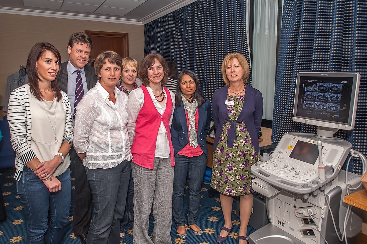 Toshiba - Ultrasound Workshop Group in a workshop
