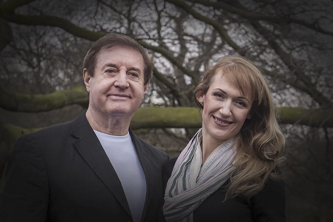 Portrait Photographer couple out side garden at Wentbridge house hotel, Pontefract